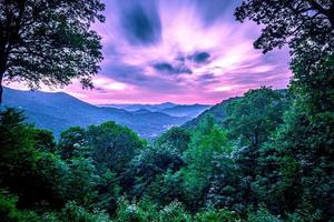 prachtig natuurlandschap in Maggie Valley North Carolina foto