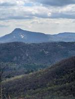 nantahala nationaal bos schilderachtige berg ovelook in Noord-Carolina foto