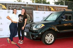 los angeles 25 sep - gasten op het catalina filmfestival rijden door de rode loper, vrijdag in het scottish rite evenementencentrum op 25 september 2020 in long beach, ca foto