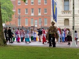 londen in het verenigd koninkrijk in juni 2022. een zicht op de platina jubileumparade in londen foto