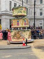 londen in het verenigd koninkrijk in juni 2022. een zicht op de platina jubileumparade in londen foto