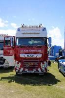 Whitchurch in Shropshire in juni 2022. een weergave van enkele vrachtwagens op een vrachtwagenshow foto