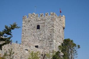 toren in het kasteel van Bodrum, Mugla, Turkije foto