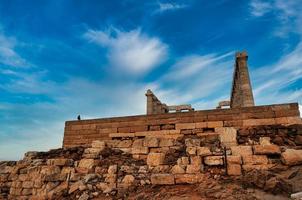 beroemde Griekse tempel Poseidon, Kaap Sounion in Griekenland foto