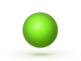 groene bollen geïsoleerd op een witte achtergrond. 3D render foto