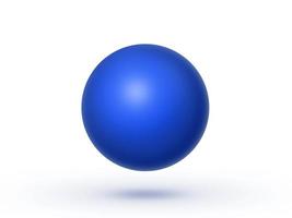 blauwe bollen geïsoleerd op een witte achtergrond. 3D render foto