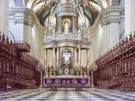 kathedraal van lima binnenaanzicht foto