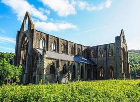 hdr tintern abdij abaty tyndyrn in tintern foto