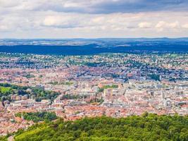 hdr luchtfoto van stuttgart, duitsland foto