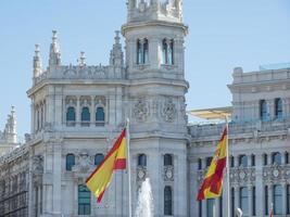 de stad madrid in spanje foto