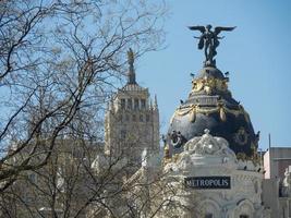 de stad madrid in spanje foto