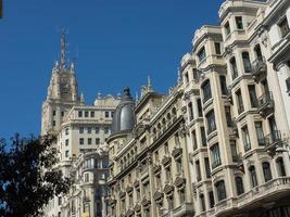 de stad madrid in spanje foto