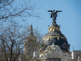 de stad madrid in spanje foto