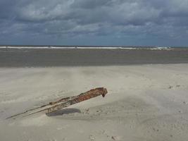 het eiland Spiekeroog in Duitsland foto