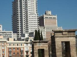 de stad madrid in spanje foto