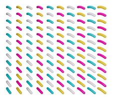 patroon van kleurrijke strooi 3d illustratie foto