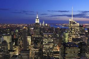 skyline van New York, Manhattan, New York foto