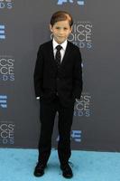 los angeles, 17 jan - jacob tremblay bij de 21e jaarlijkse critics choice awards bij de barkerhanger op 17 januari 2016 in santa monica, ca foto