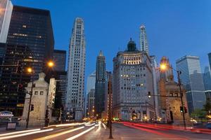 Michigan Avenue in Chicago. foto