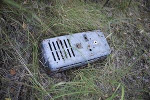 instrument in duga-radarbasis, uitsluitingszone van Tsjernobyl, oekraïne foto