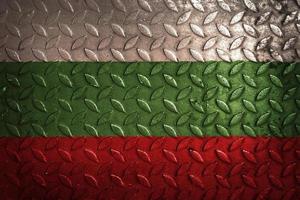 bulgarije vlag metalen textuur statistiek foto