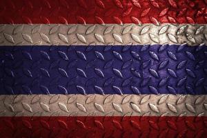 thailand vlag metalen textuur statistiek foto
