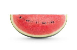 gesneden van watermeloen geïsoleerd op witte achtergrond foto