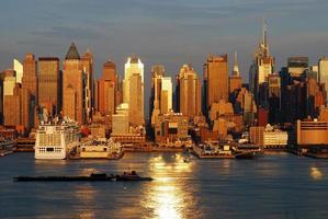 New York City Times Square zonsondergang foto