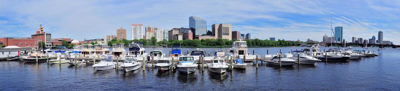 skyline van boston charles rivier foto