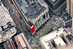 Luchtfoto van New York City Manhattan Street foto