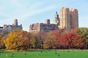 new york city central park in de herfst foto