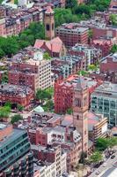 Boston straat luchtfoto foto