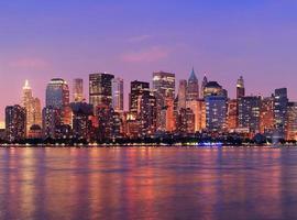 New York City Manhattan schemering panorama foto