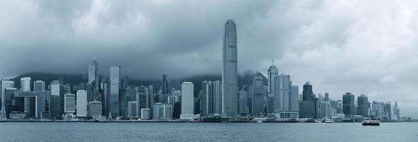Hongkong in zwart-wit foto