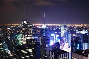 new york city times square nachtzicht panorama foto