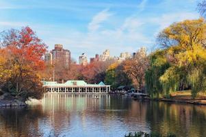 new york city central park in de herfst foto