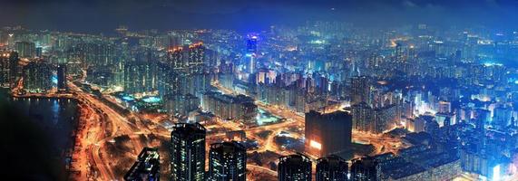 luchtfoto van hong kong foto