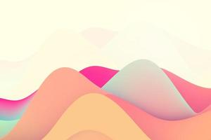 kleurrijke golvende vormachtergrond. abstracte iriserende gradiëntcurve golf 3D-rendering foto
