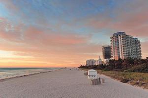 Miami strand uitzicht op de oceaan foto