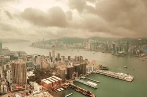 Luchtfoto van hong kong foto