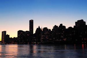 New York City silhouet foto