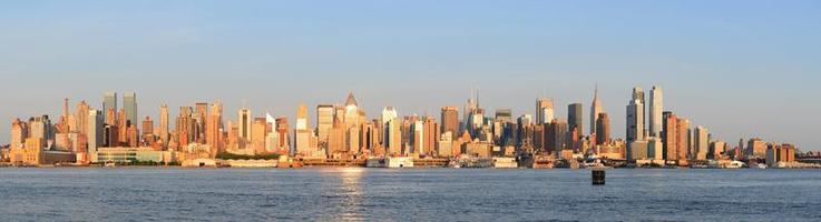 New York City Manhattan zonsondergang foto
