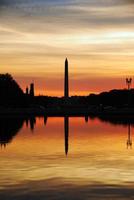 washington dc zonsondergang foto