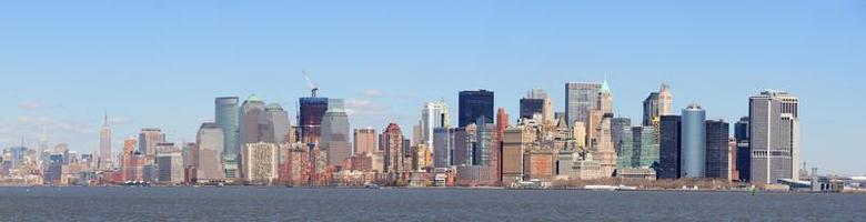 new york city manhattan centrum skyline panorama foto