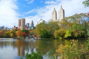 new york city central park in de herfst foto