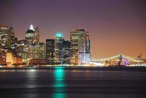 manhattan en hudson rivier, new york city foto