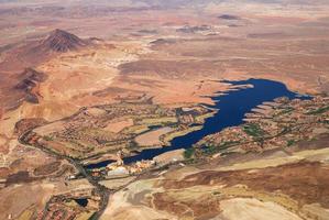 las vegas meer, nevada, luchtfoto foto