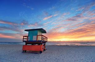 Miami South Beach zonsopgang foto