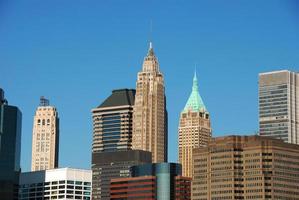 skyline van new york city manhattan foto