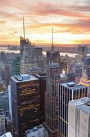 stedelijke new york city wolkenkrabbers foto